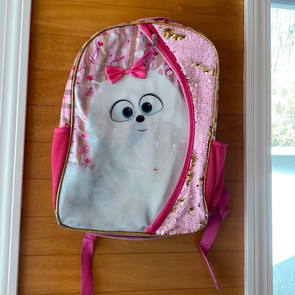 Standard size Secret Life of Pets 2 Gidget backpack